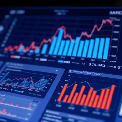 Financial charts and graphs showing market trends, representing financial modeling.